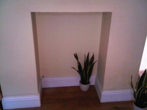 Firebelly stove installation in Wandsworth - Before