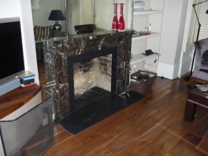 Existing fire surround before the Hampstead Stove installation