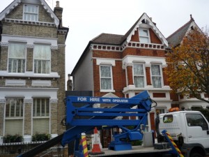 Cherry picker for the  Hampstead Stove installation