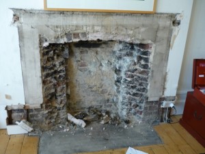 The Burlington Fireplace by Chesney's in Wimbledon (Part 1) installation