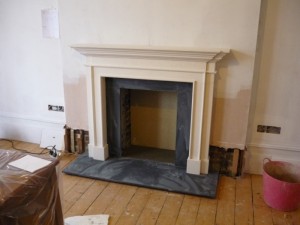 The Burlington Fireplace by Chesney's in Wimbledon (Part 1) installation