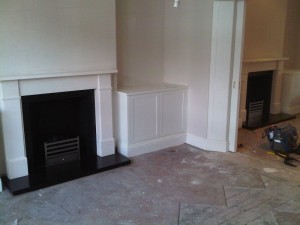 Pair of Classic Victorian fireplaces by Chesneys