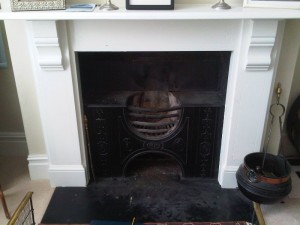 Barrington 6KW Ivory Stove from Chesney's before installation