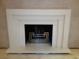 Fibonacci basket from Chesney's with stepped limestone fire surround