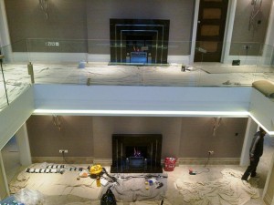 Granite Art Deco Fireplace: Hall and Landing fireplaces completed