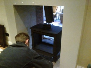 Making adjustments to Stovax Stockton 8 Double Sided Stove