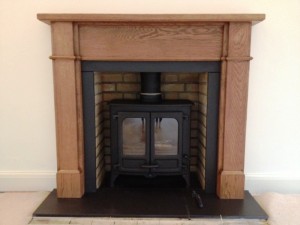 Charnwood II stove: The finished fireplace