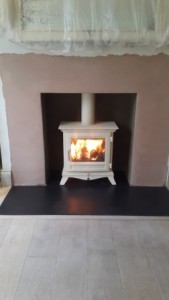 Ivory Beaumont stove 5kw by Chesneys